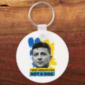 Volodymyr Zelensky - Ik heb munitie nodig, geen ri Sleutelhanger (Voorkant)