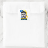 Volodymyr Zelensky - Ik heb munitie nodig, geen ri Vierkante Sticker (Tas)
