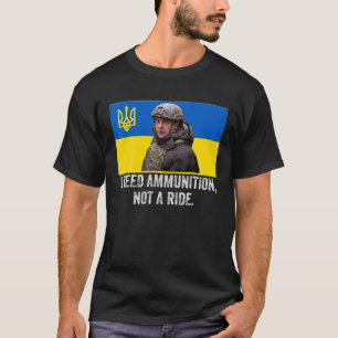 Volodymyr Zelensky, ik heb munitie nodig, niet een T-shirt