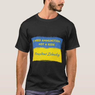 Volodymyr Zelensky, ik heb munitie nodig, niet een T-shirt