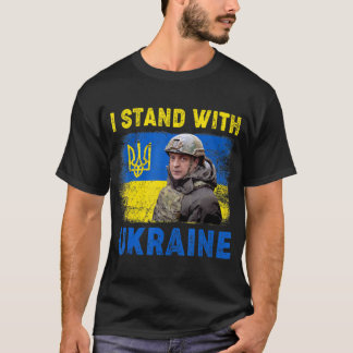Volodymyr Zelensky Ik sta in Oekraïne T-shirt