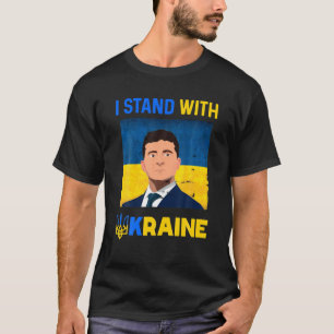 Volodymyr Zelensky Ik sta voor Oekraïne Pro Ukrain T-shirt