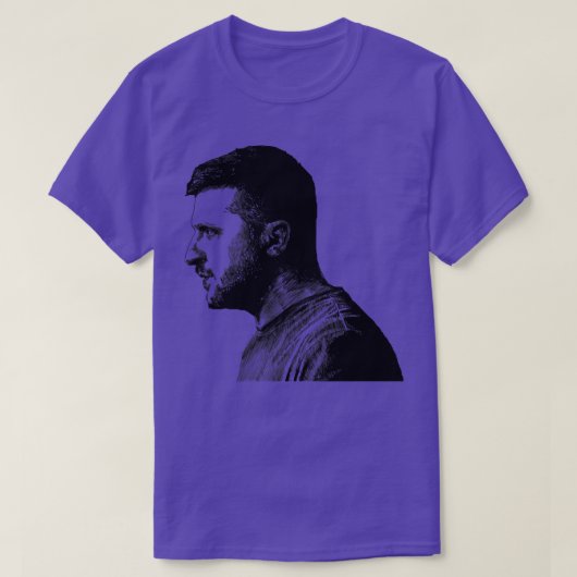 Volodymyr Zelensky Portrait Creme Ver T-shirt (Design voorkant)