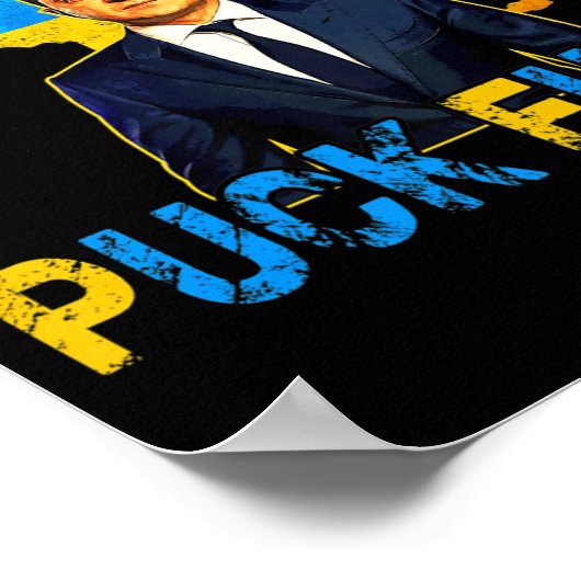 Volodymyr Zelensky Puck Futin Meme I Stand With Uk Poster (Hoek)