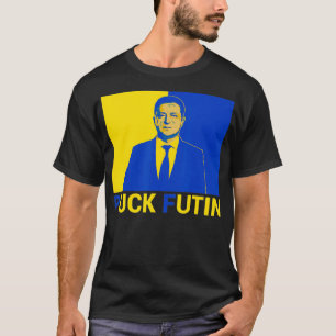 Volodymyr Zelensky Puck Futin steunt Oekraïne Ukra T-shirt
