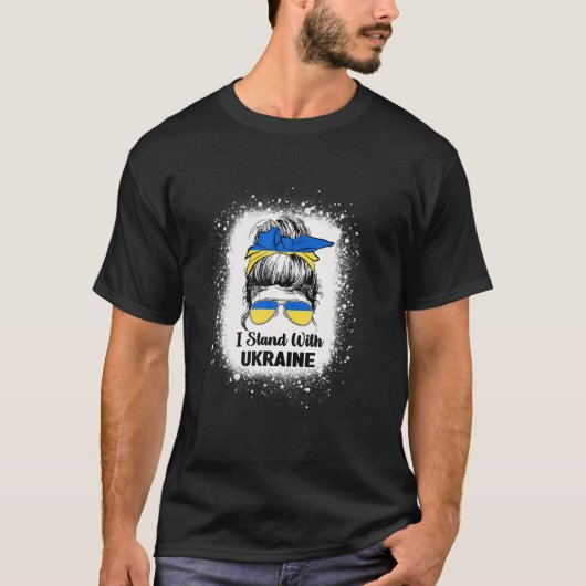 Volodymyr Zelensky stand met Oekraïne Bun Bl. T-shirt (Voorkant)