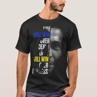 Volodymyr Zelensky Ukraine citeert standpunt met O T-shirt