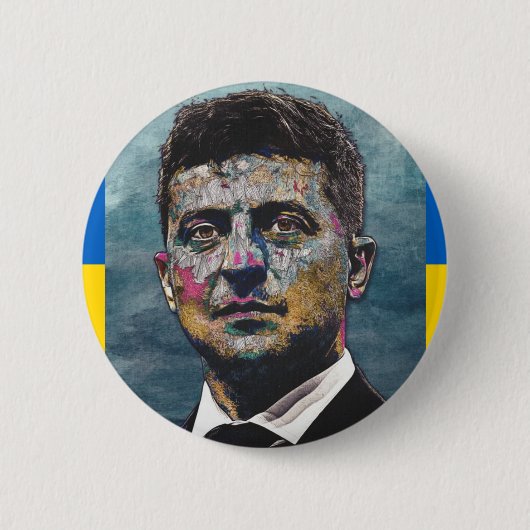 Volodymyr Zelenskyy Button (Voorkant)