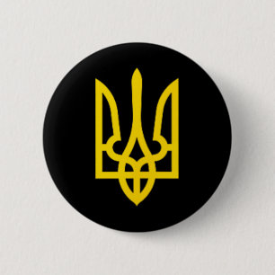 Volodymyr Zelenskyy Wapen van Oekraïne Oekraïense Ronde Button 5,7 Cm