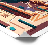 Volos Griekenland Reizen  Illustratie Poster (Hoek)