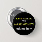 Volt "Energize & Make Money" Button (Voorkant /achterkant)
