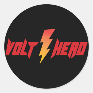 Volt Head - blikbout Ronde Sticker