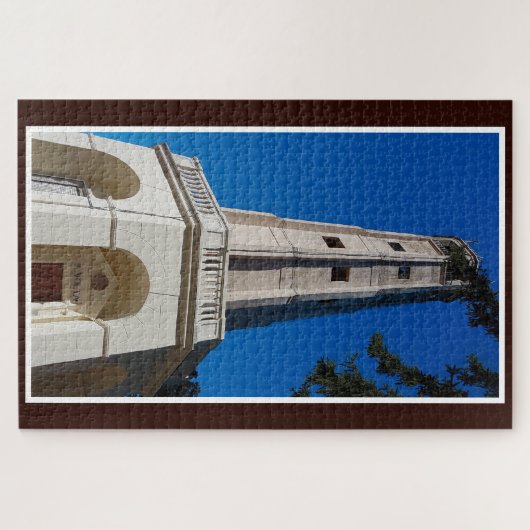 Volta Lighthouse Brunate Lake Como Italië Legpuzzel (Horizontaal)