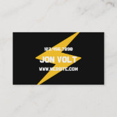 Voltage Electricité Electricité Company Visitekaartje (Achterkant)