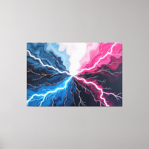 Voltage Flow – Elektrische Stroom in Beweging 152x Canvas Afdruk