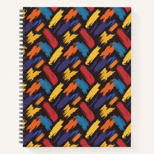 Voltage Pulse: Brushstroke Rebellion Notitieboek (Voorkant)