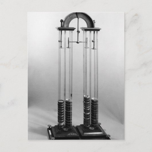 Voltaic pile gemaakt voor Jacques Alexandre Charle Briefkaart (Voorkant)