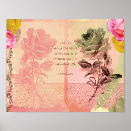 Voltaire, 14 x 11 inch - Poster met archiefmatte (Voorkant)