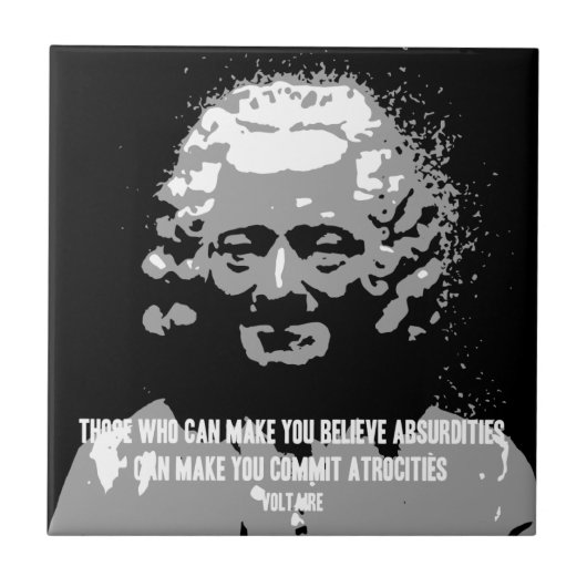 Voltaire - Absurdities Tegeltje (Voorkant)