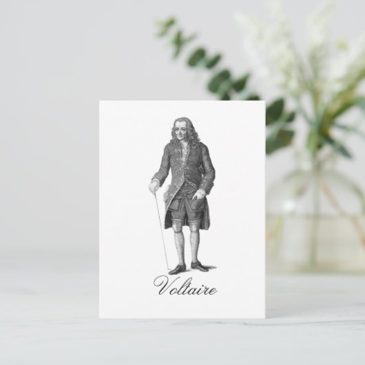 Voltaire Briefkaart (Staand voorkant)