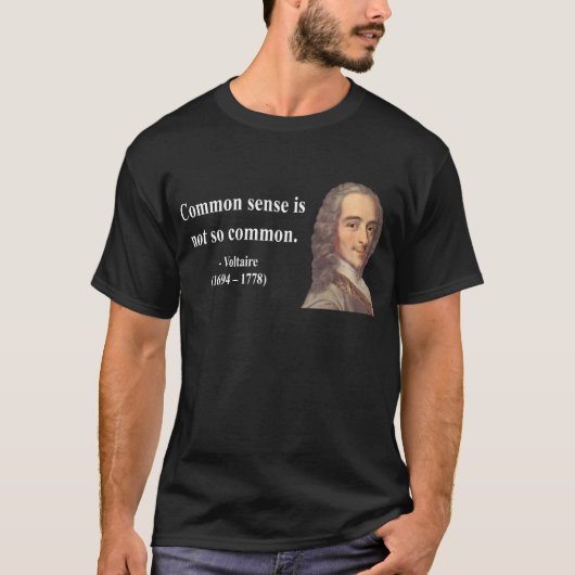 Voltaire Citaat 3b T-shirt (Voorkant)