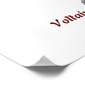 Voltaire citaat over absurdities en wreedheden poster (Hoek)