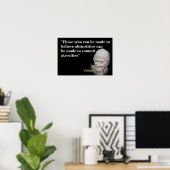 Voltaire citaat over onlusten en wreedheden poster (Thuiskantoor)