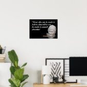 Voltaire citaat over onlusten en wreedheden poster (Thuiskantoor)