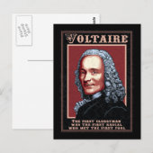 Voltaire - De eerste Briefkaart (Voorkant / Achterkant)