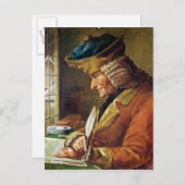 Voltaire in zijn studie briefkaart (Voorkant / Achterkant)