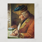 Voltaire in zijn studie briefkaart (Voorkant)