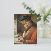 Voltaire in zijn studie briefkaart (Staand voorkant)
