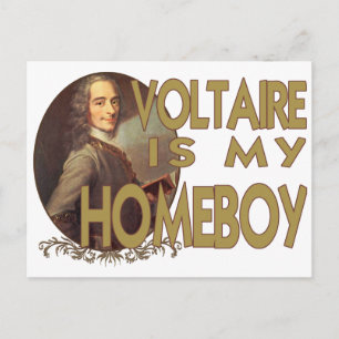 Voltaire is mijn huisjongen briefkaart