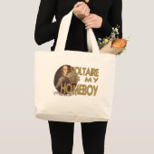 Voltaire is mijn huisjongen grote tote bag (Voorkant (product))