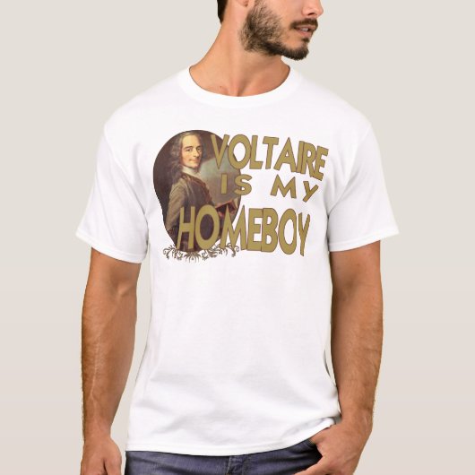 Voltaire is mijn huisjongen t-shirt (Voorkant)