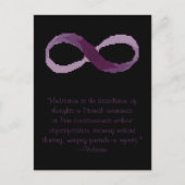 Voltaire Meditation Infinity Quote Briefkaart (Voorkant)