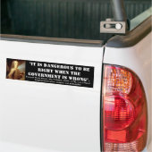 Voltaire_Quote_01 Bumpersticker (Op Truck)