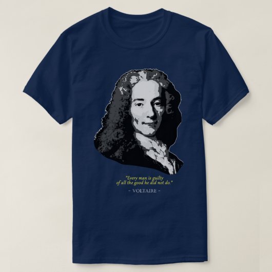 Voltaire Quote 1 T-shirt (Design voorkant)