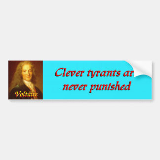 Voltaire quote 2 bumpersticker