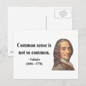 Voltaire Quote 3b Briefkaart (Voorkant / Achterkant)