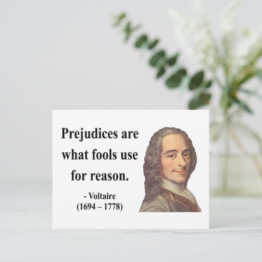 Voltaire Quote 4b Briefkaart (Staand voorkant)