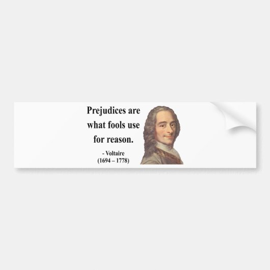 Voltaire Quote 4b Bumpersticker (Voorkant)