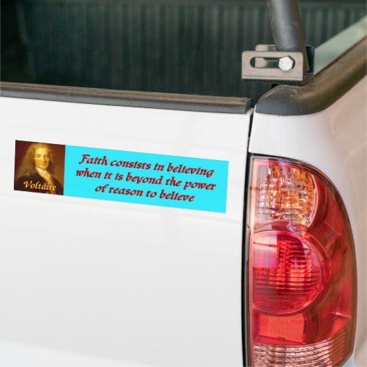 Voltaire quote 5 bumpersticker (Op Truck)
