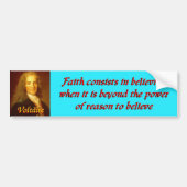 Voltaire quote 5 bumpersticker (Voorkant)