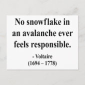 Voltaire Quote 6a Briefkaart (Voorkant)
