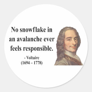 Voltaire Quote 6b Ronde Sticker
