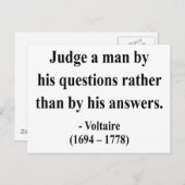 Voltaire Quote 8a Briefkaart (Voorkant / Achterkant)