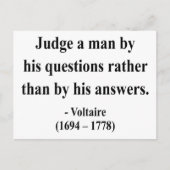 Voltaire Quote 8a Briefkaart (Voorkant)