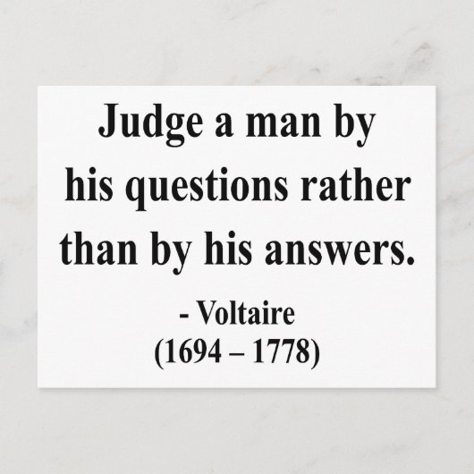 Voltaire Quote 8a Briefkaart (Voorkant)