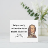 Voltaire Quote 8b Briefkaart (Staand voorkant)
